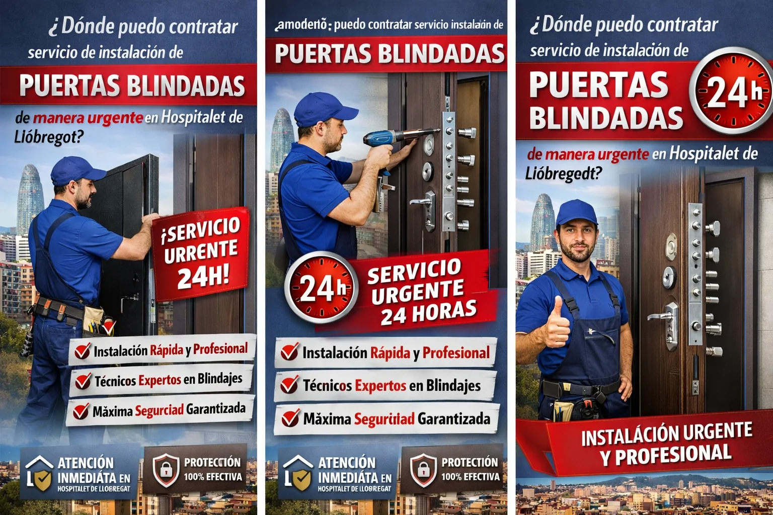 Donde puedo contratar servicio de instalacion de puertas blindadas de manera urgente Hospitalet de Llobregat - &iquest;D&oacute;nde puedo contratar servicio de instalaci&oacute;n de puertas blindadas de manera urgente en Hospitalet de Llobregat?